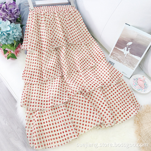 Casual Dresses Women/Girl Little Point Chiffon Skirt